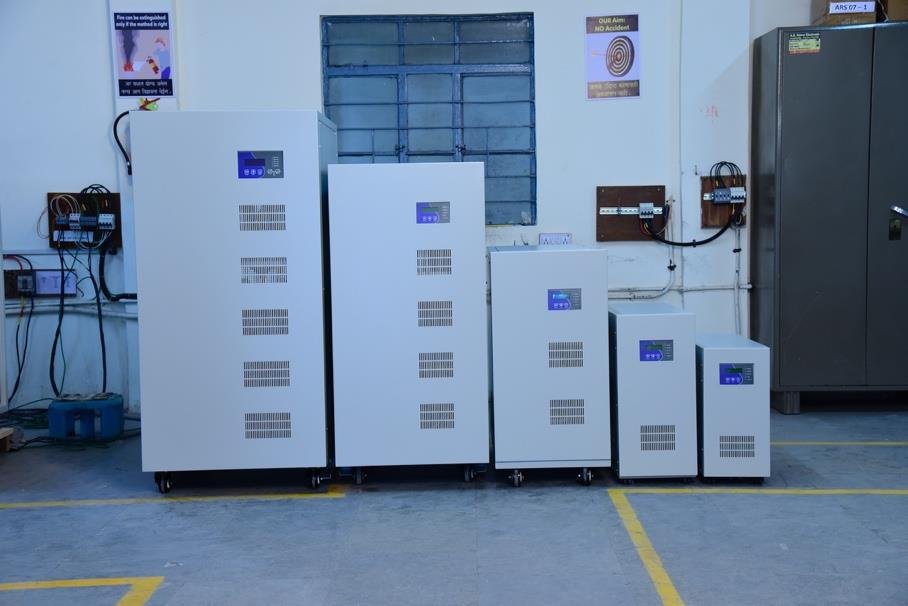 Fujitronix UPS systems shown at the factory